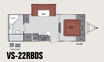Cruiser RV ViewFinder Signature 22RBDS floor plan