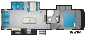 Heartland Pioneer 290 floor plan