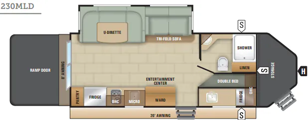 Starcraft GPS 230MLD floor plan