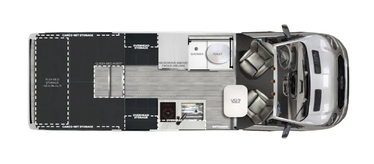 Pleasure-Way Ontour 2.2 RB Core floor plan
