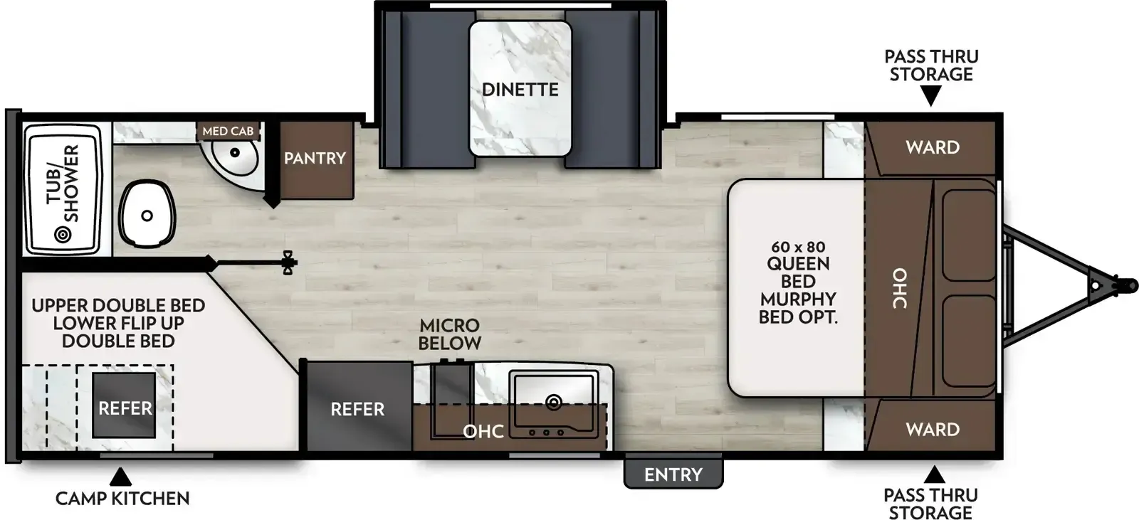 2027 Coachmen Apex 208BHS - Floor plan