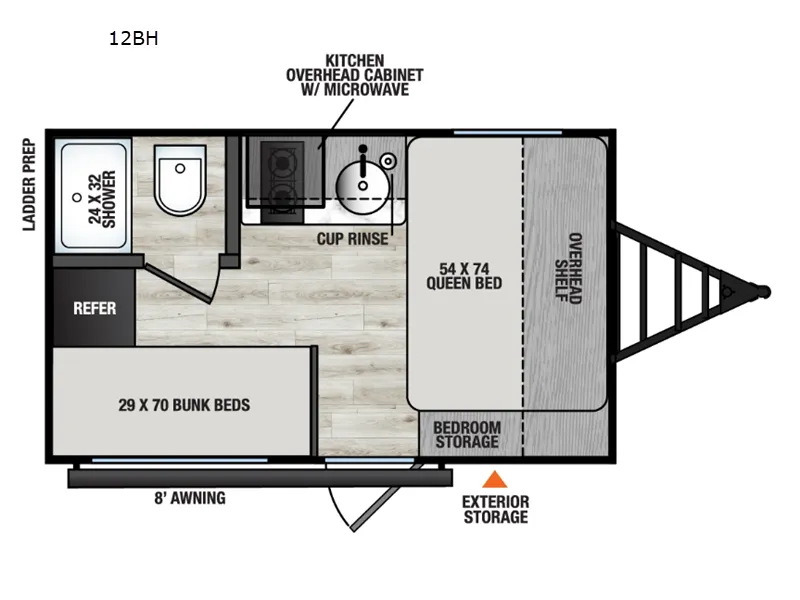 2026 Coachmen Clipper 3K Series 12BH - Floor plan