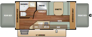 Starcraft Launch Outfitter 7 16RB floor plan