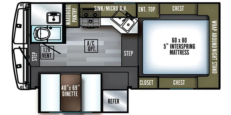 Palomino Backpack HS-2910 floor plan