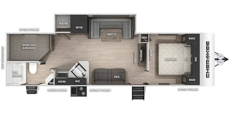 Forest River Cherokee BRB�274.00 floor plan