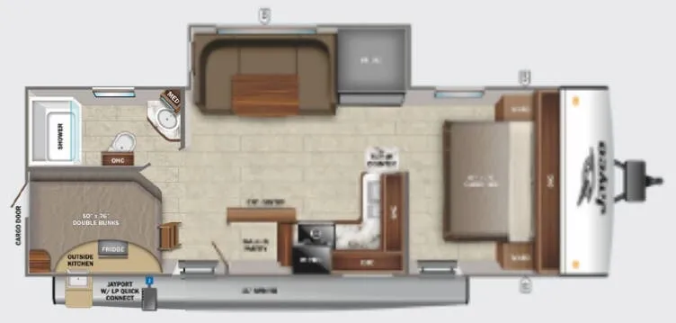 Jayco Jay Feather 24BH floor plan