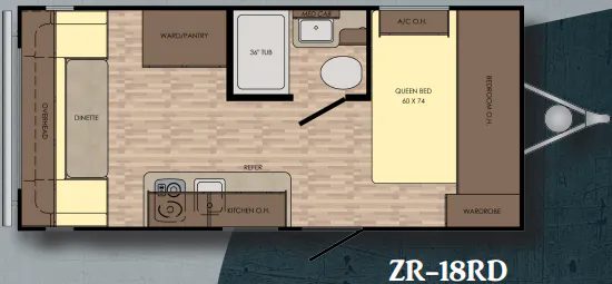 CrossRoads Z-1 Lite ZR-18RD floor plan
