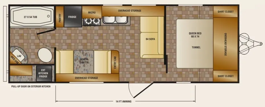 CrossRoads Z-1 1 ZT231FB floor plan