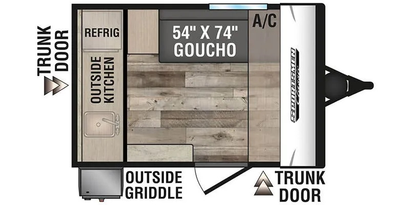 K-Z Sportsmen Classic 100SB floor plan