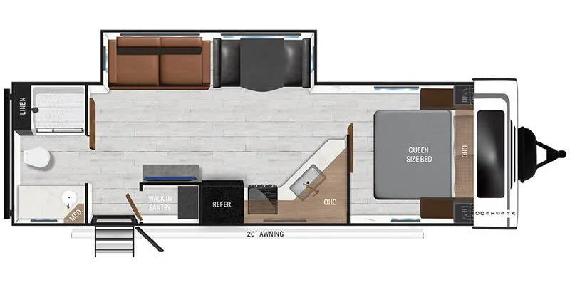 Heartland Corterra 26.3 RB floor plan