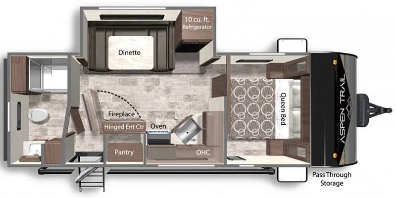 2022 Dutchmen Aspen Trail 2260RBS - Floor plan