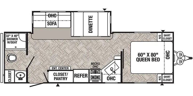 2022 Palomino Puma 26RBSS floor plan