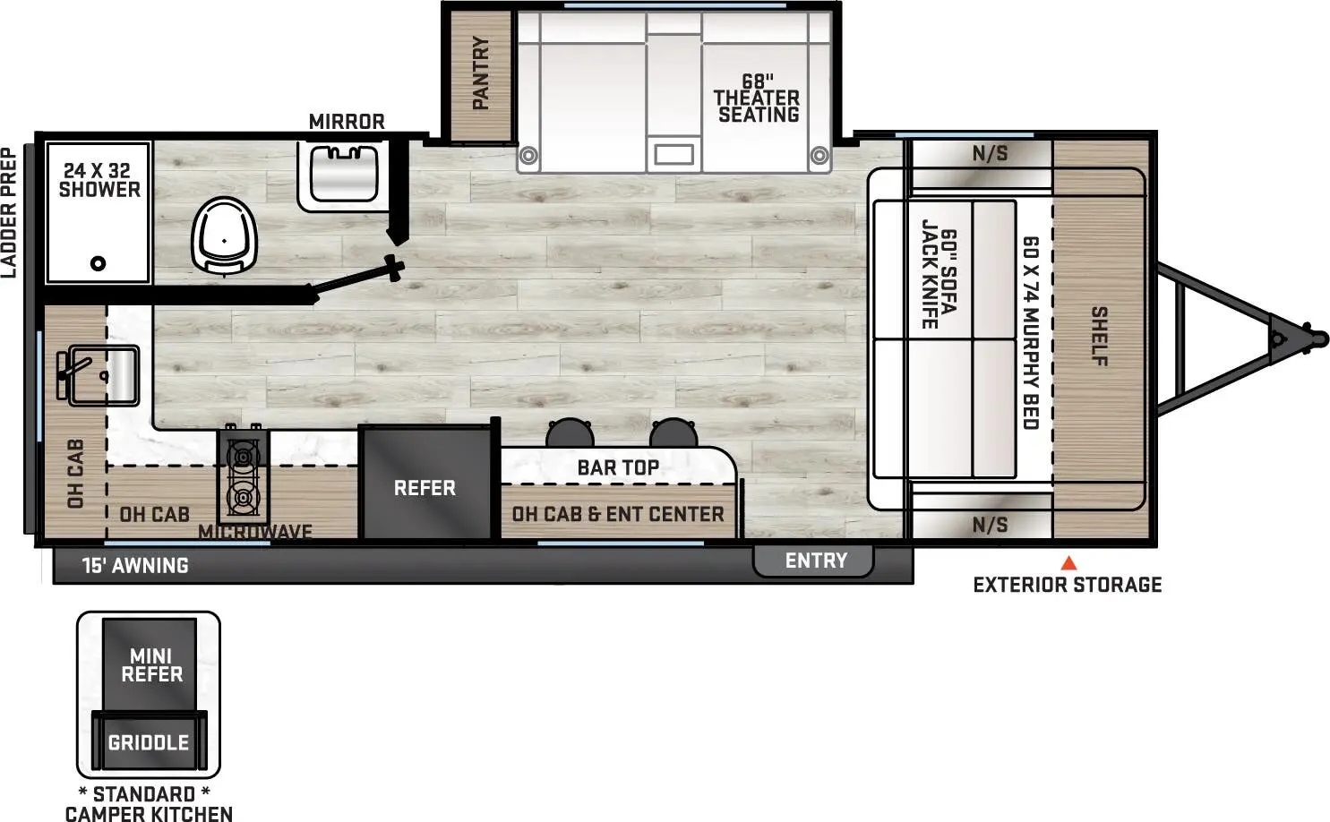 Coachmen Catalina Summit Series 7 7 184RBS floor plan