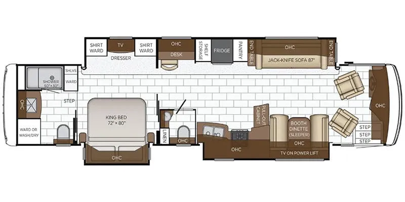 Newmar Kountry Star 4068 floor plan