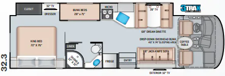 Thor Motor Coach A.C.E. 32.3 floor plan