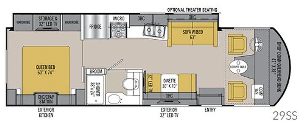 Coachmen Pursuit 29SS floor plan