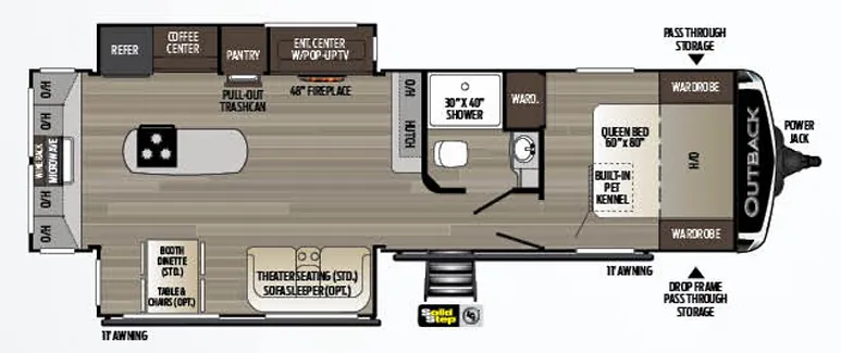 2019 Keystone Outback 300ML - Floor plan