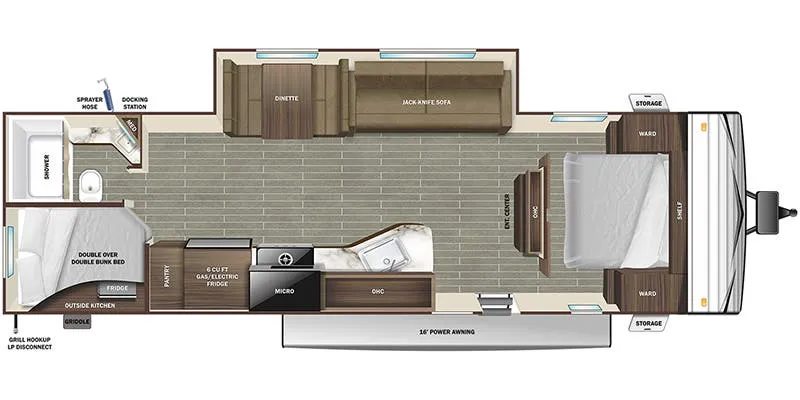 2022 Starcraft Autumn Ridge 26BHS floor plan