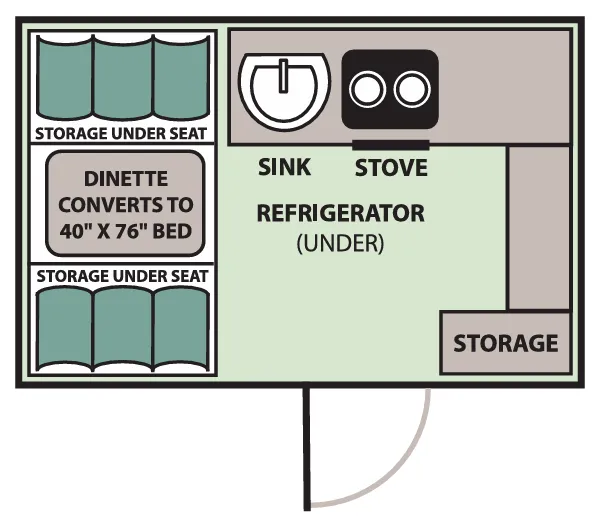 Aliner Ranger 10 Base floor plan