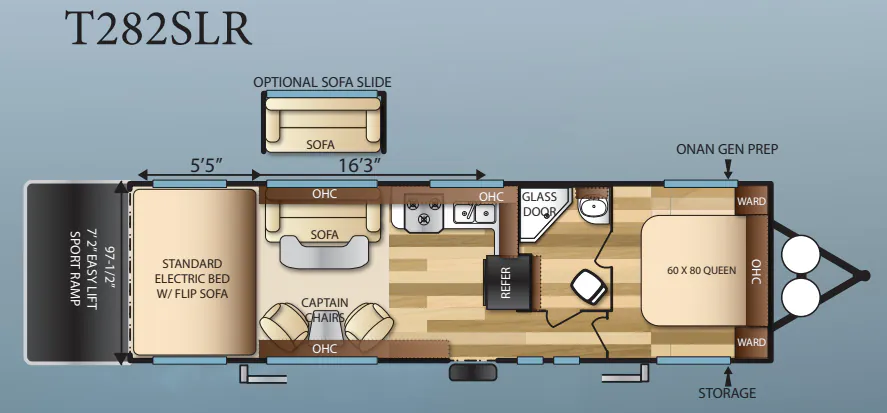 Forest River Sandstorm SLR T282SLR floor plan