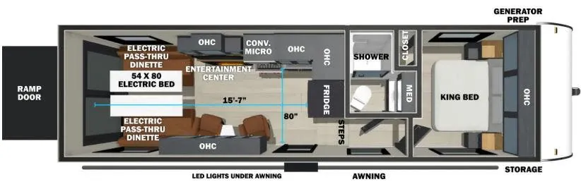 Forest River Sandstorm 2710 floor plan