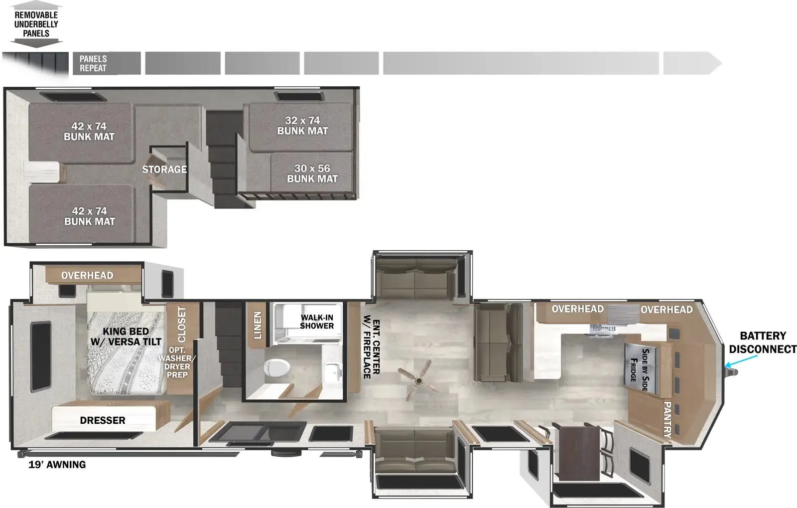 2025 Forest River Wildwood Grand Lodge 42FK - Floor plan