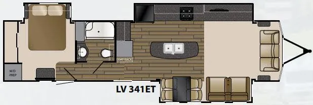 Heartland Lakeview 341 ET floor plan