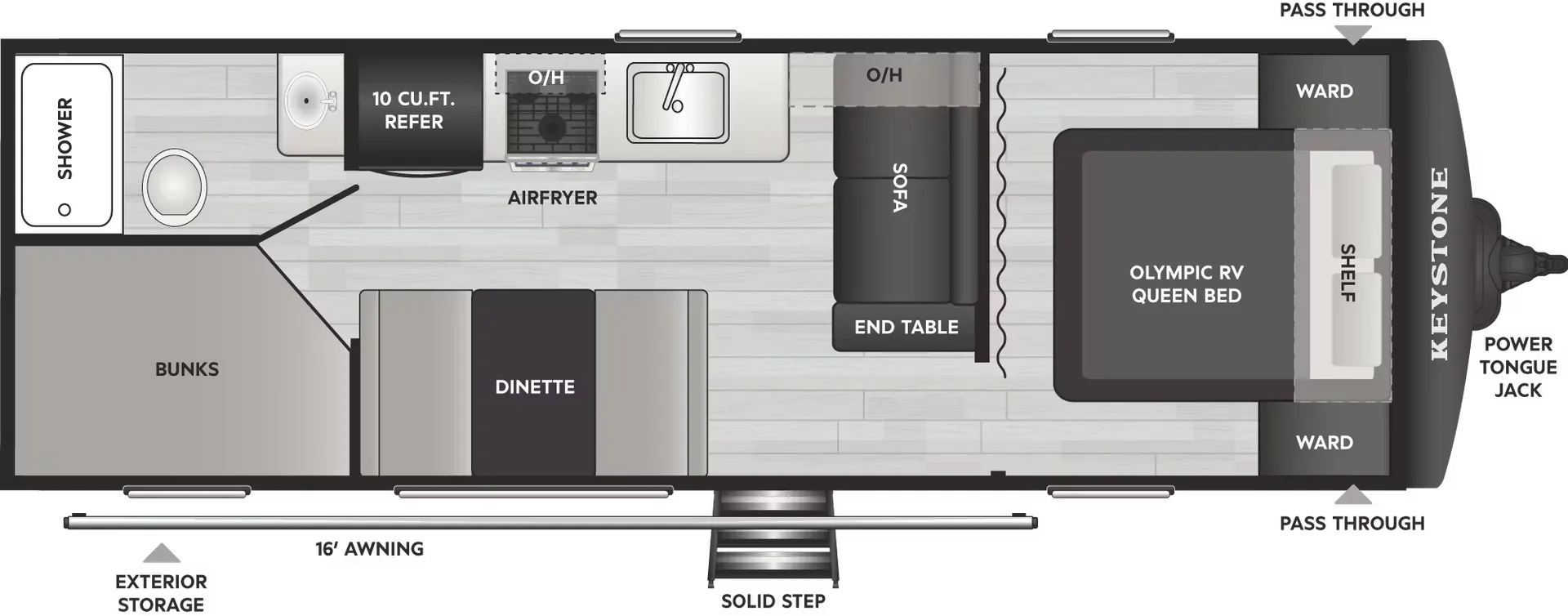 2026 Keystone Springdale 2300BH - Floor plan