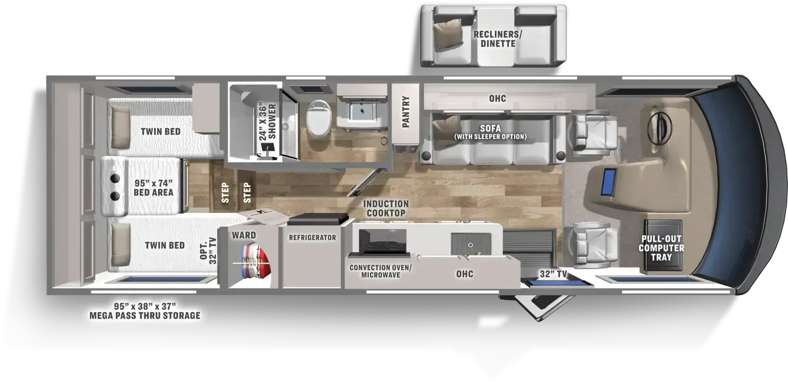 Coachmen Euro 25LE floor plan