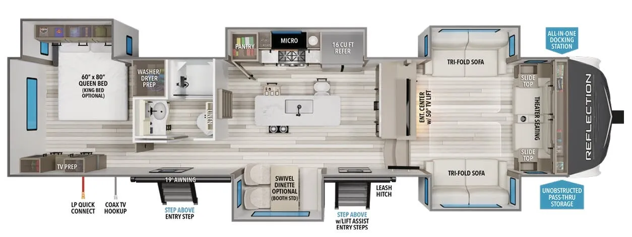 2025 Grand Design Reflection 360FLS - Floor plan