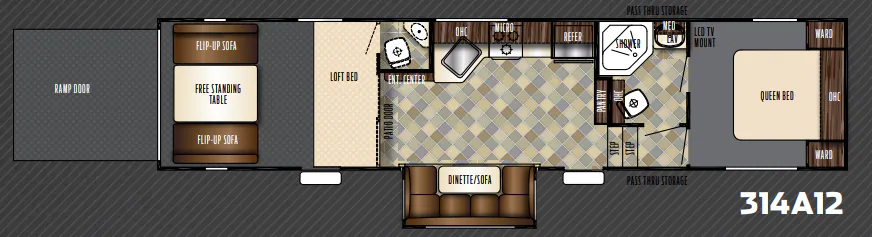 Forest River Vengeance Super Sport 314A12 floor plan