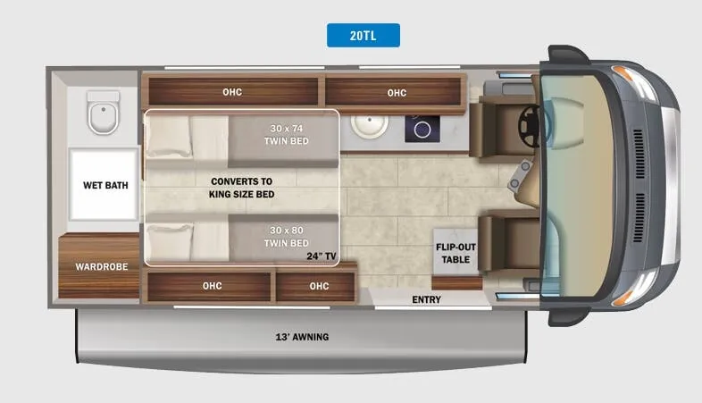 2022 Jayco Swift Li 20TL — Floor plan