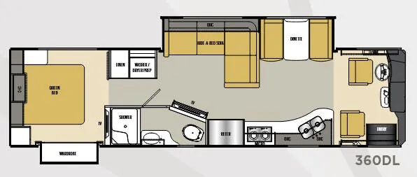 Coachmen Sportscoach Cross Country SRS 360DL floor plan