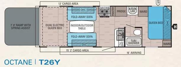 Jayco Octane T26Y floor plan