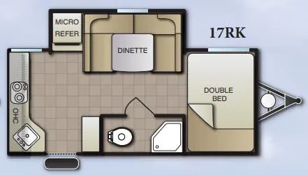 Pacific Coachworks Mighty Lite 17RK floor plan