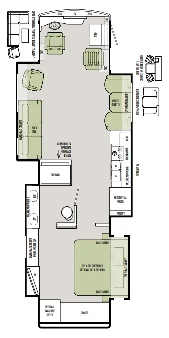 2015 Tiffin Allegro Red 37 PA — Floor plan