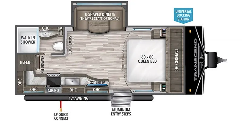 2023 Grand Design Transcend Xplor 200MK floor plan