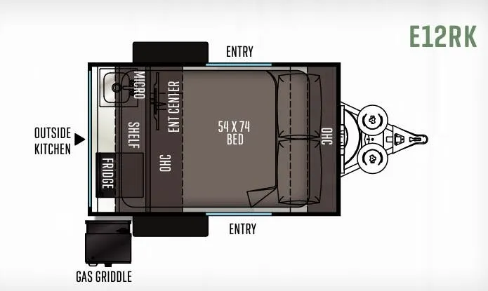 Forest River Flagstaff E-Pro E12RK floor plan