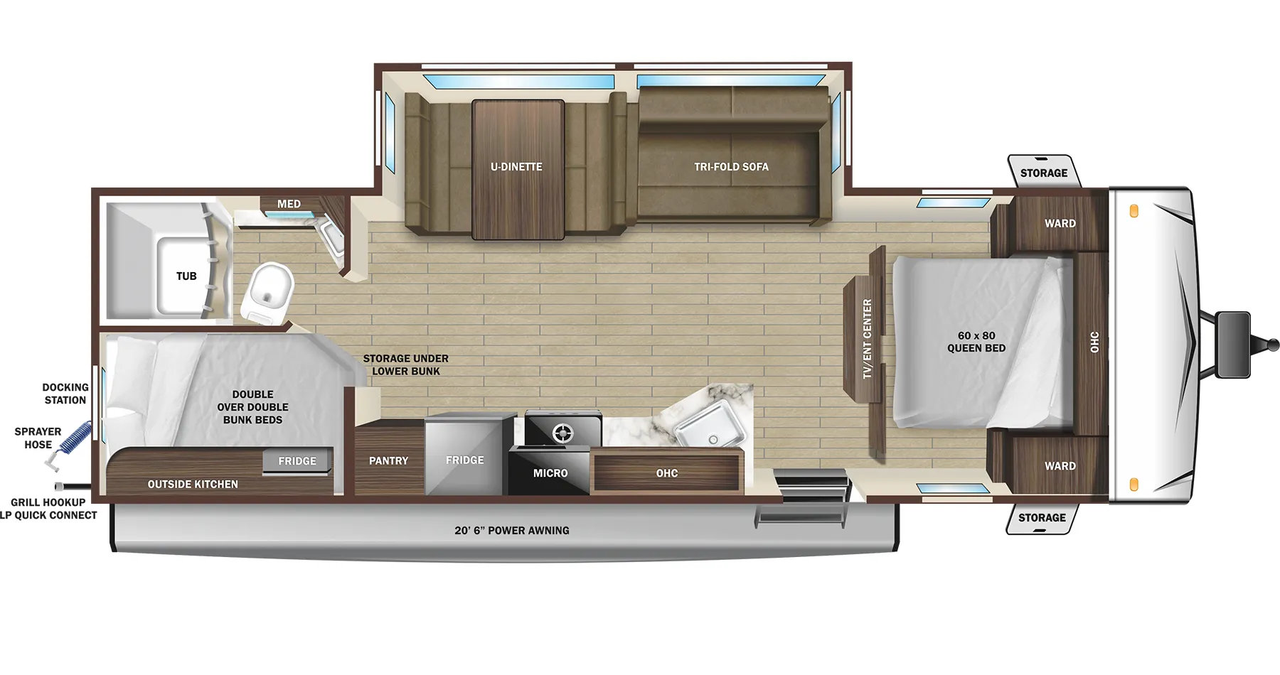 Starcraft Super Lite 261BH floor plan