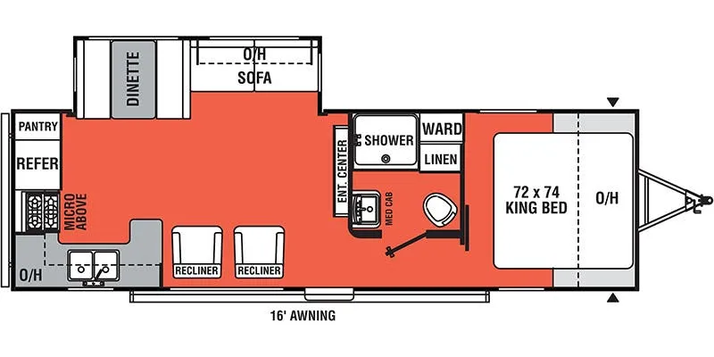 Forest River Independence Trail 27RKS floor plan
