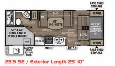 Coachmen Freedom Express Select 239 SE floor plan