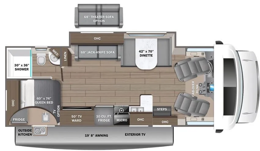 Entegra Coach Odyssey 25R floor plan