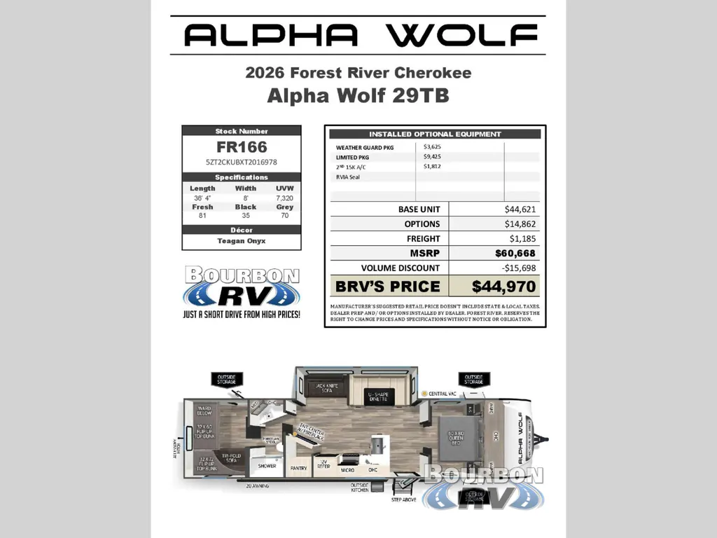 2026 Forest River Cherokee Alpha Wolf 29TB, Photos photo 4