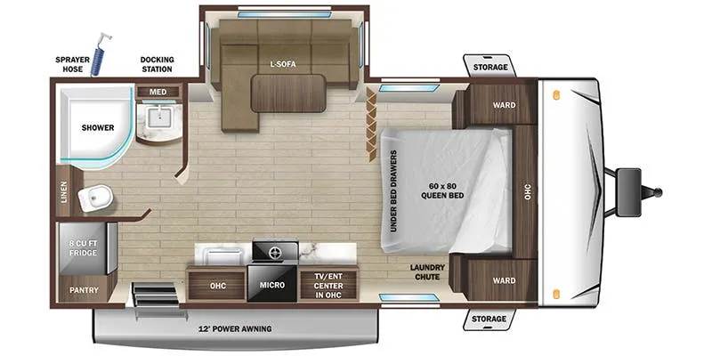 Highland Ridge Silverstar S-Lite 212FB floor plan