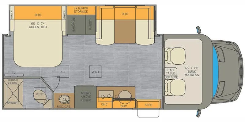 Renegade RV Vienna 25FWC floor plan