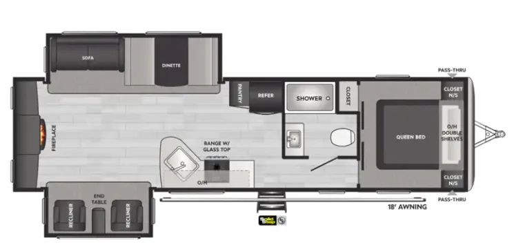 Keystone Springdale 311RE floor plan