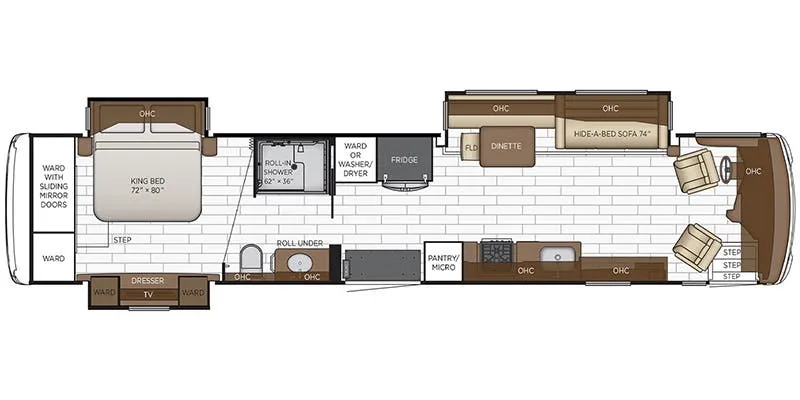 Newmar Dutch Star 4311 floor plan