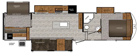 Prime Time Crusader 337QBH floor plan