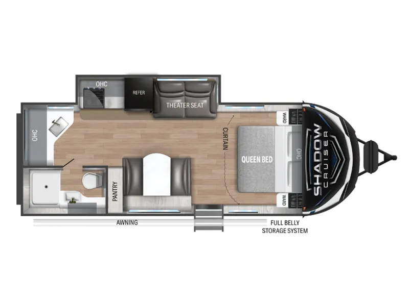 Cruiser RV Shadow Cruiser 228RKS floor plan