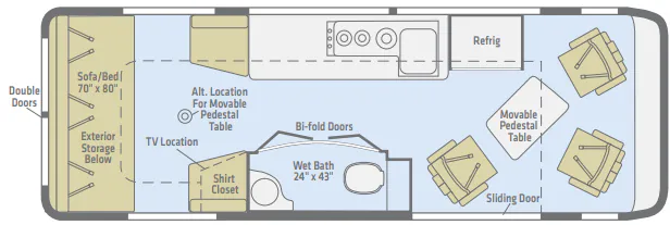 Winnebago Era 70B floor plan